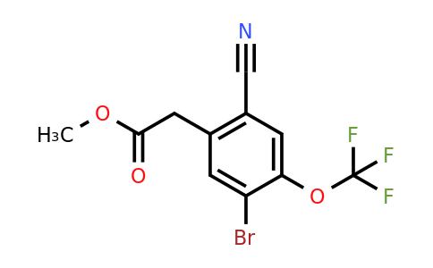1807212-68-5 | Methyl 5-bromo-2-cyano-4-(trifluoromethoxy)phenylacetate