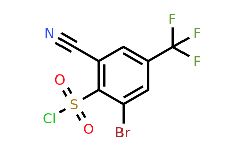 1807213-12-2 | 2-Bromo-6-cyano-4-(trifluoromethyl)benzenesulfonyl chloride