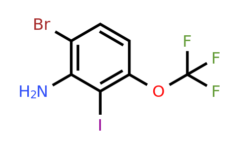 1807213-75-7 | 6-Bromo-2-iodo-3-(trifluoromethoxy)aniline