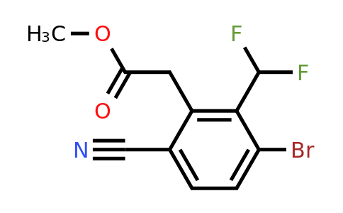 1807213-90-6 | Methyl 3-bromo-6-cyano-2-(difluoromethyl)phenylacetate
