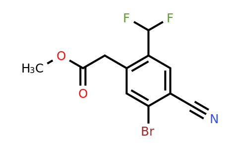 1807213-98-4 | Methyl 5-bromo-4-cyano-2-(difluoromethyl)phenylacetate