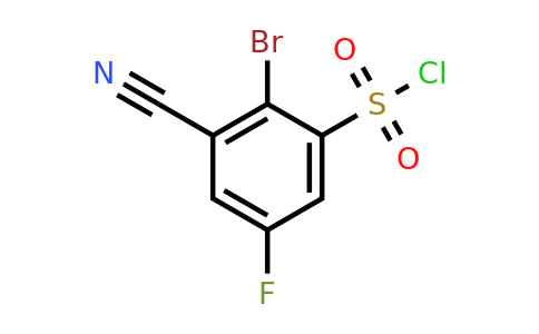 1807214-75-0 | 2-Bromo-3-cyano-5-fluorobenzenesulfonyl chloride