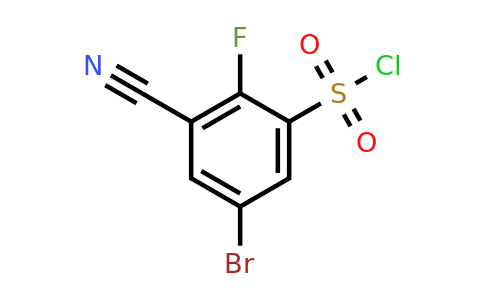 1807214-80-7 | 5-Bromo-3-cyano-2-fluorobenzenesulfonyl chloride