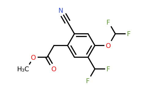 1807216-28-9 | Methyl 2-cyano-4-difluoromethoxy-5-(difluoromethyl)phenylacetate