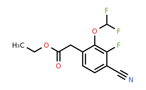 1807218-00-3 | Ethyl 4-cyano-2-difluoromethoxy-3-fluorophenylacetate