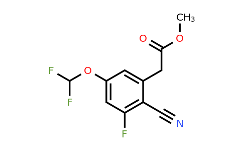 1807218-20-7 | Methyl 2-cyano-5-difluoromethoxy-3-fluorophenylacetate