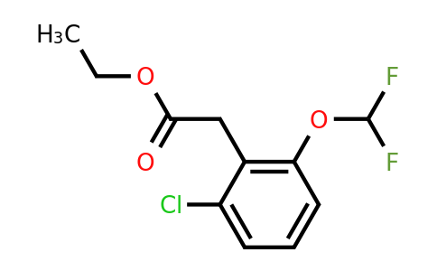 1807218-57-0 | Ethyl 2-chloro-6-(difluoromethoxy)phenylacetate