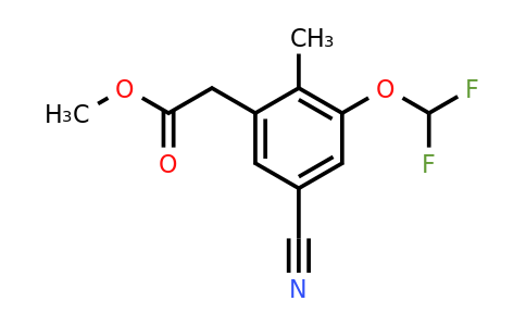 1807218-81-0 | Methyl 5-cyano-3-difluoromethoxy-2-methylphenylacetate