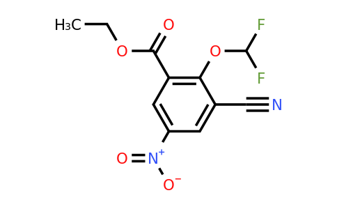 1807219-53-9 | Ethyl 3-cyano-2-difluoromethoxy-5-nitrobenzoate