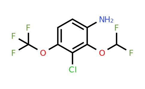 1807219-69-7 | 3-Chloro-2-difluoromethoxy-4-(trifluoromethoxy)aniline
