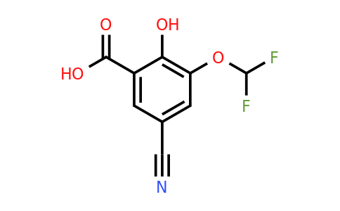 1807219-70-0 | 5-Cyano-3-difluoromethoxy-2-hydroxybenzoic acid