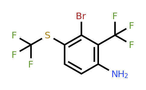 1807221-46-0 | 3-Bromo-2-trifluoromethyl-4-(trifluoromethylthio)aniline