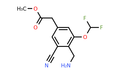 1807222-94-1 | Methyl 4-aminomethyl-3-cyano-5-(difluoromethoxy)phenylacetate