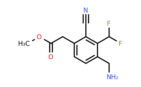 1807224-45-8 | Methyl 4-aminomethyl-2-cyano-3-(difluoromethyl)phenylacetate