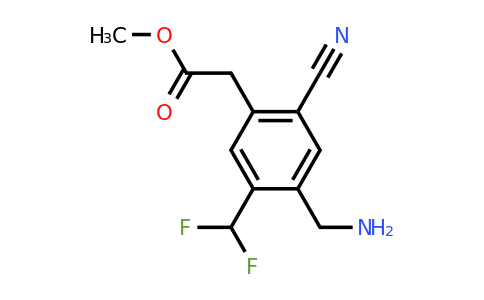 1807224-54-9 | Methyl 4-aminomethyl-2-cyano-5-(difluoromethyl)phenylacetate