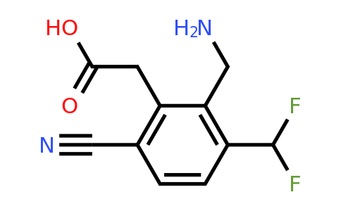 1807225-18-8 | 2-Aminomethyl-6-cyano-3-(difluoromethyl)phenylacetic acid