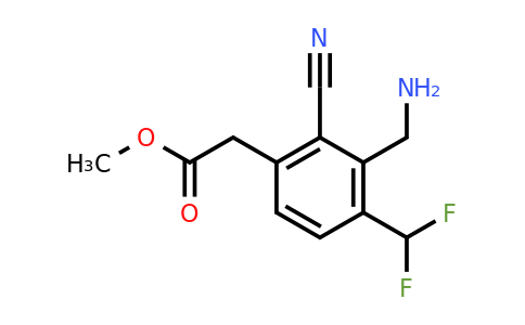 1807225-31-5 | Methyl 3-aminomethyl-2-cyano-4-(difluoromethyl)phenylacetate