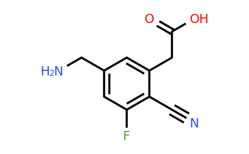 1807226-09-0 | 5-Aminomethyl-2-cyano-3-fluorophenylacetic acid