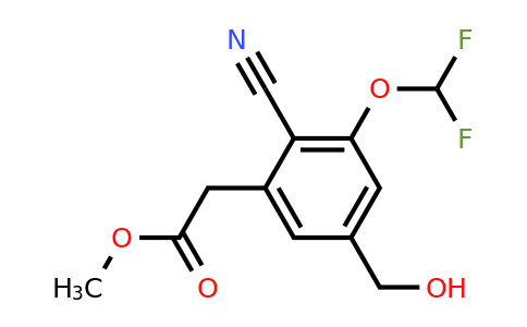 1807227-96-8 | Methyl 2-cyano-3-difluoromethoxy-5-(hydroxymethyl)phenylacetate