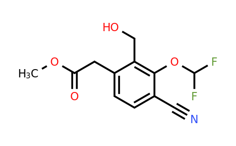 1807228-03-0 | Methyl 4-cyano-3-difluoromethoxy-2-(hydroxymethyl)phenylacetate