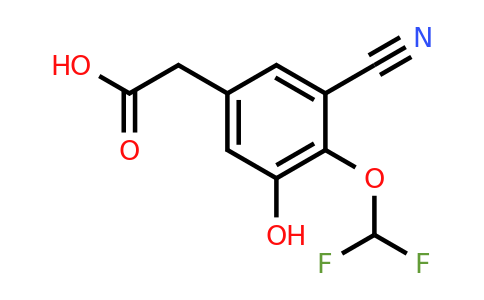 1807228-17-6 | 3-Cyano-4-difluoromethoxy-5-hydroxyphenylacetic acid