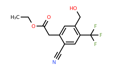 1807228-82-5 | Ethyl 2-cyano-5-hydroxymethyl-4-(trifluoromethyl)phenylacetate