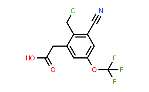 1807229-02-2 | 2-Chloromethyl-3-cyano-5-(trifluoromethoxy)phenylacetic acid