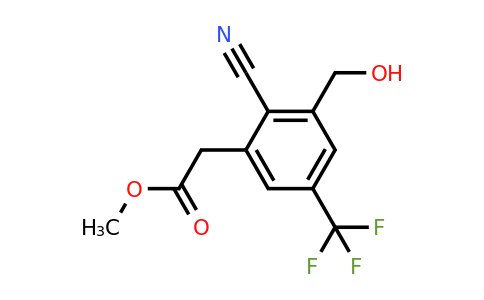 1807229-05-5 | Methyl 2-cyano-3-hydroxymethyl-5-(trifluoromethyl)phenylacetate