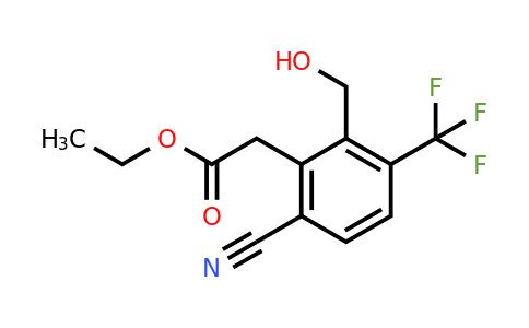 1807229-15-7 | Ethyl 6-cyano-2-hydroxymethyl-3-(trifluoromethyl)phenylacetate
