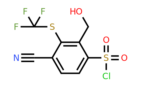 1807229-30-6 | 4-Cyano-2-hydroxymethyl-3-(trifluoromethylthio)benzenesulfonylchloride