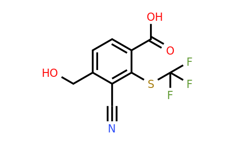 1807229-35-1 | 3-Cyano-4-hydroxymethyl-2-(trifluoromethylthio)benzoic acid