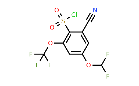 1807229-56-6 | 2-Cyano-4-difluoromethoxy-6-(trifluoromethoxy)benzenesulfonylchloride