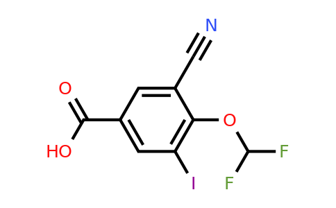 1807229-71-5 | 3-Cyano-4-difluoromethoxy-5-iodobenzoic acid