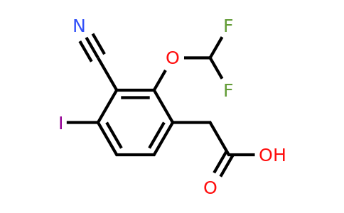1807230-68-7 | 3-Cyano-2-difluoromethoxy-4-iodophenylacetic acid
