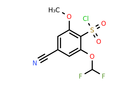 1807232-83-2 | 4-Cyano-2-difluoromethoxy-6-methoxybenzenesulfonylchloride