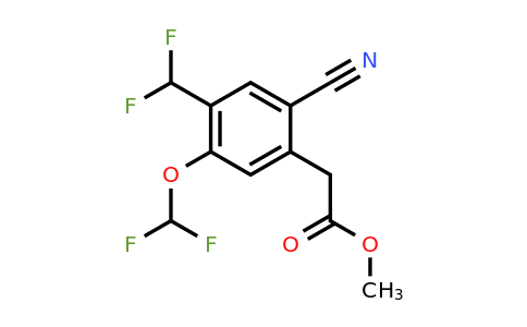 1807232-90-1 | Methyl 2-cyano-5-difluoromethoxy-4-(difluoromethyl)phenylacetate
