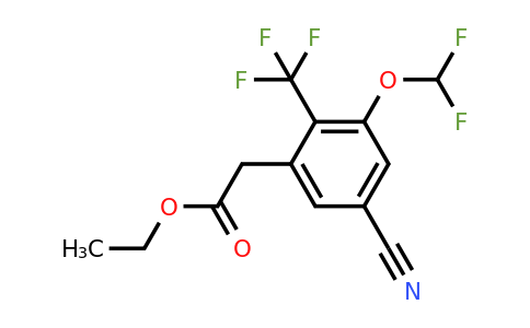 1807233-48-2 | Ethyl 5-cyano-3-difluoromethoxy-2-(trifluoromethyl)phenylacetate