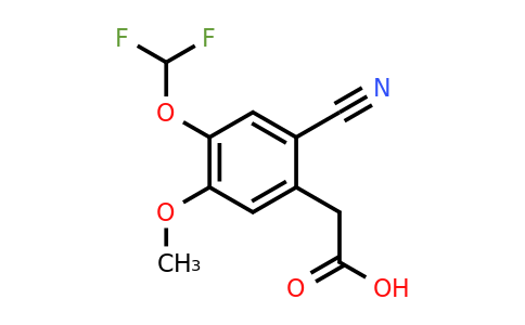 1807234-02-1 | 2-Cyano-4-difluoromethoxy-5-methoxyphenylacetic acid