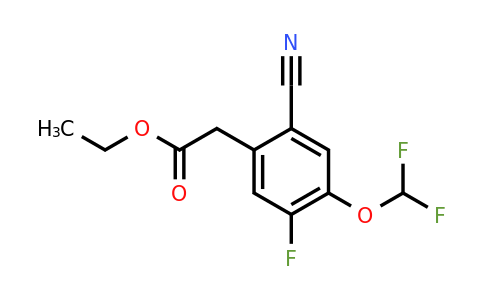 1807234-08-7 | Ethyl 2-cyano-4-difluoromethoxy-5-fluorophenylacetate