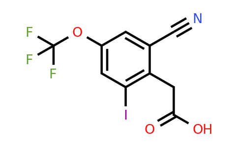 1807234-09-8 | 2-Cyano-6-iodo-4-(trifluoromethoxy)phenylacetic acid