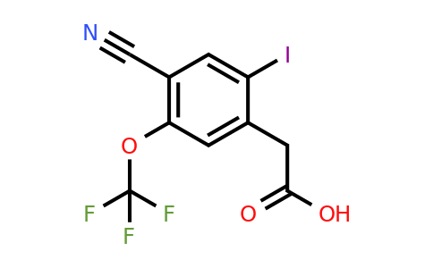 1807234-14-5 | 4-Cyano-2-iodo-5-(trifluoromethoxy)phenylacetic acid