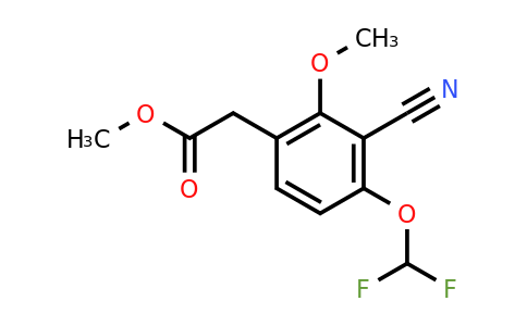 1807234-35-0 | Methyl 3-cyano-4-difluoromethoxy-2-methoxyphenylacetate