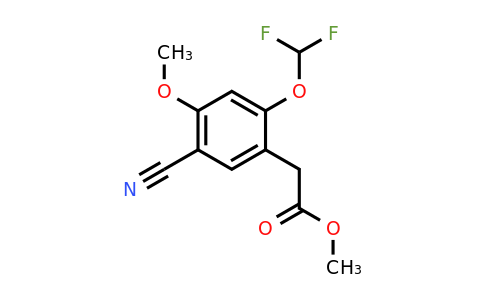 1807234-48-5 | Methyl 5-cyano-2-difluoromethoxy-4-methoxyphenylacetate