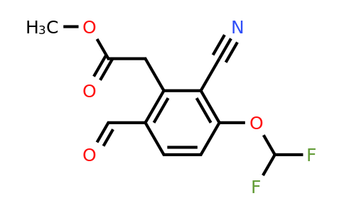 1807234-75-8 | Methyl 2-cyano-3-difluoromethoxy-6-formylphenylacetate