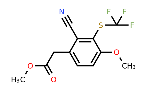 1807235-23-9 | Methyl 2-cyano-4-methoxy-3-(trifluoromethylthio)phenylacetate