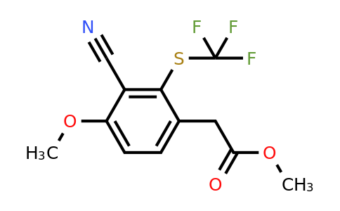 1807235-31-9 | Methyl 3-cyano-4-methoxy-2-(trifluoromethylthio)phenylacetate