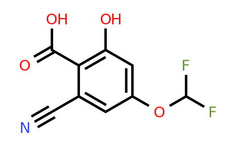 1807235-39-7 | 2-Cyano-4-difluoromethoxy-6-hydroxybenzoic acid