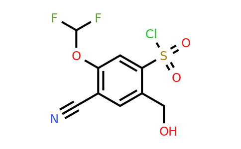 1807235-96-6 | 4-Cyano-5-difluoromethoxy-2-(hydroxymethyl)benzenesulfonylchloride