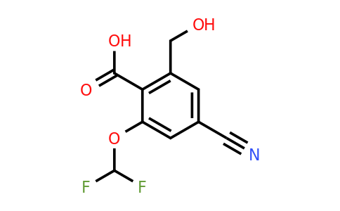 1807235-99-9 | 4-Cyano-2-difluoromethoxy-6-(hydroxymethyl)benzoic acid