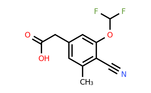 1807236-07-2 | 4-Cyano-3-difluoromethoxy-5-methylphenylacetic acid